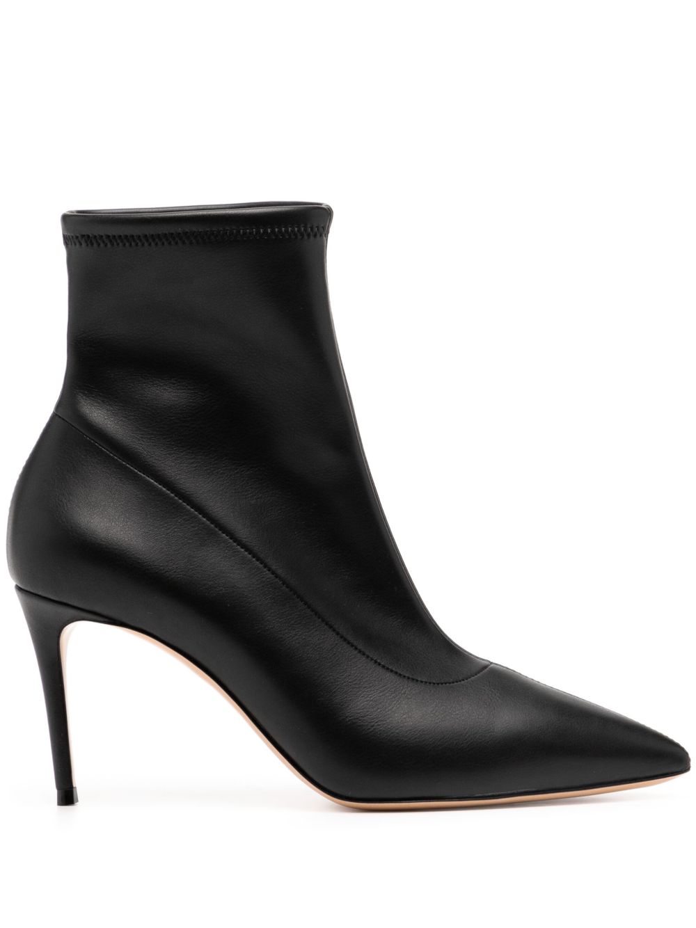 Casadei Blade 高跟靴（10厘米） - 黑色