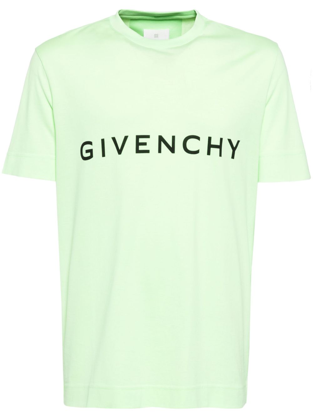 Givenchy logo印花T恤 - 绿色