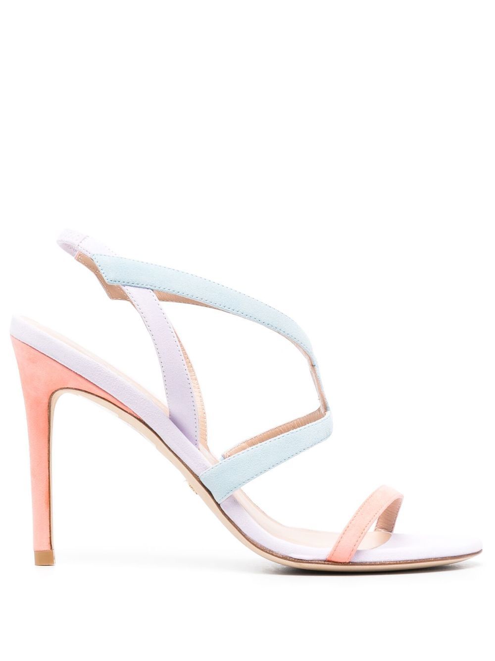 Stuart Weitzman 多拼接设计高跟凉鞋 - 紫色