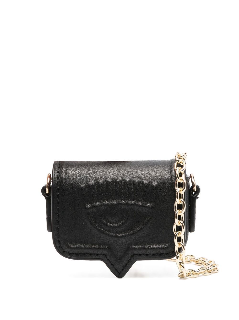 Chiara Ferragni Eyelike 迷你斜挎包 - 黑色