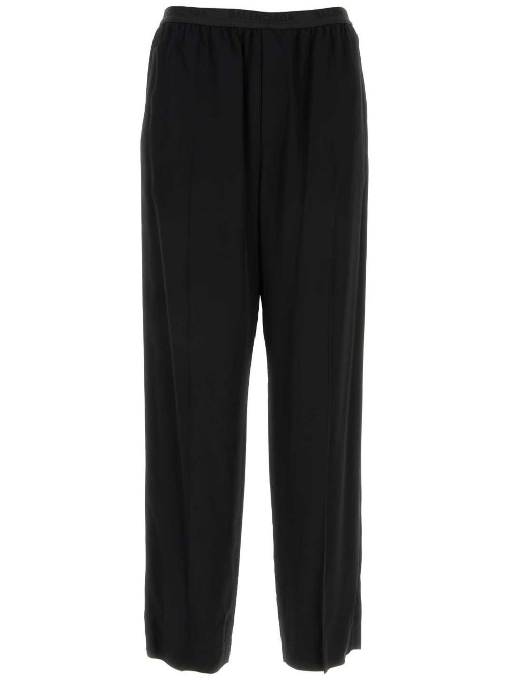 Balenciaga Elastic 直筒裤 - 黑色