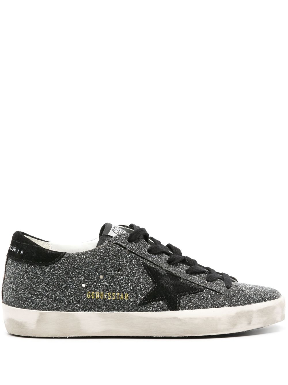 Golden Goose Super-Star 晶饰运动鞋 - 黑色