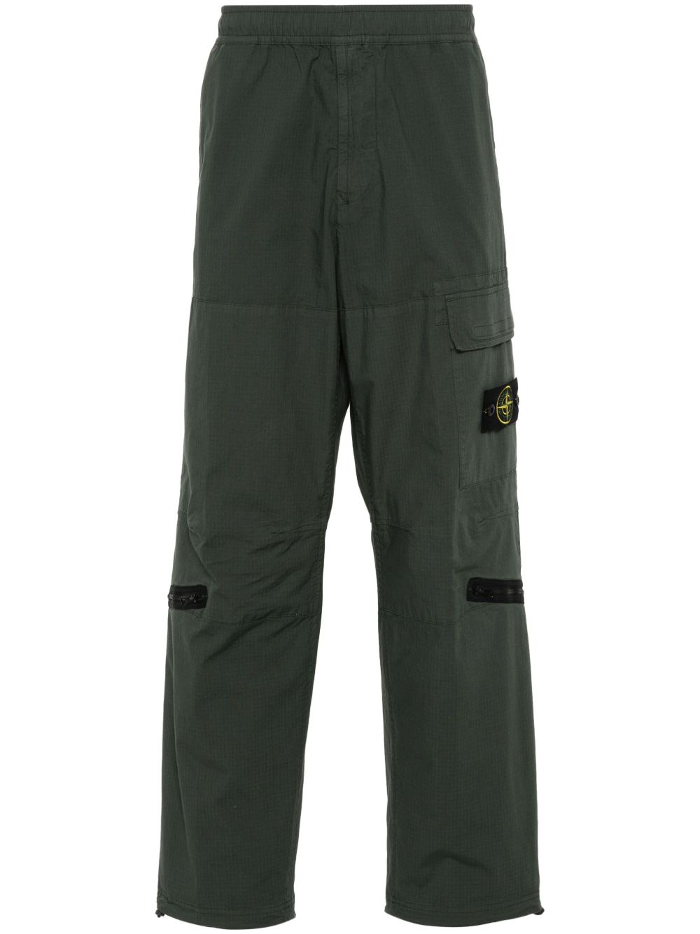 Stone Island Compass 图案工装裤 - 绿色