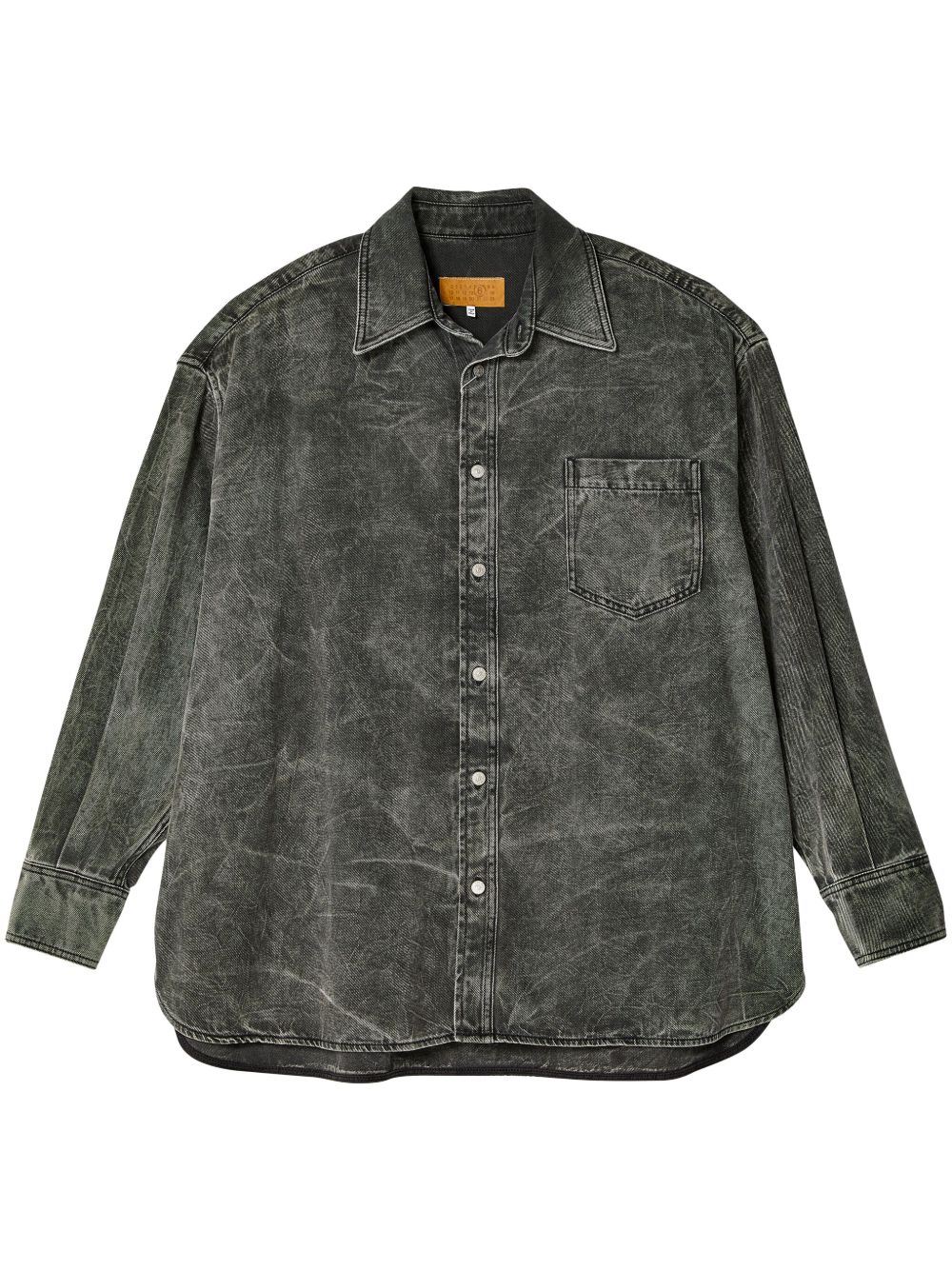 MM6 Maison Margiela 长袖棉牛仔衬衫 - 灰色