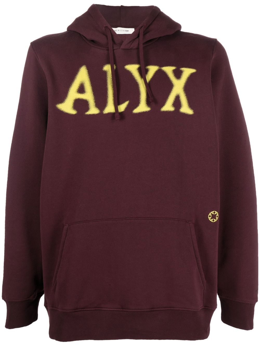 1017 ALYX 9SM logo印花长袖连帽衫 - 红色
