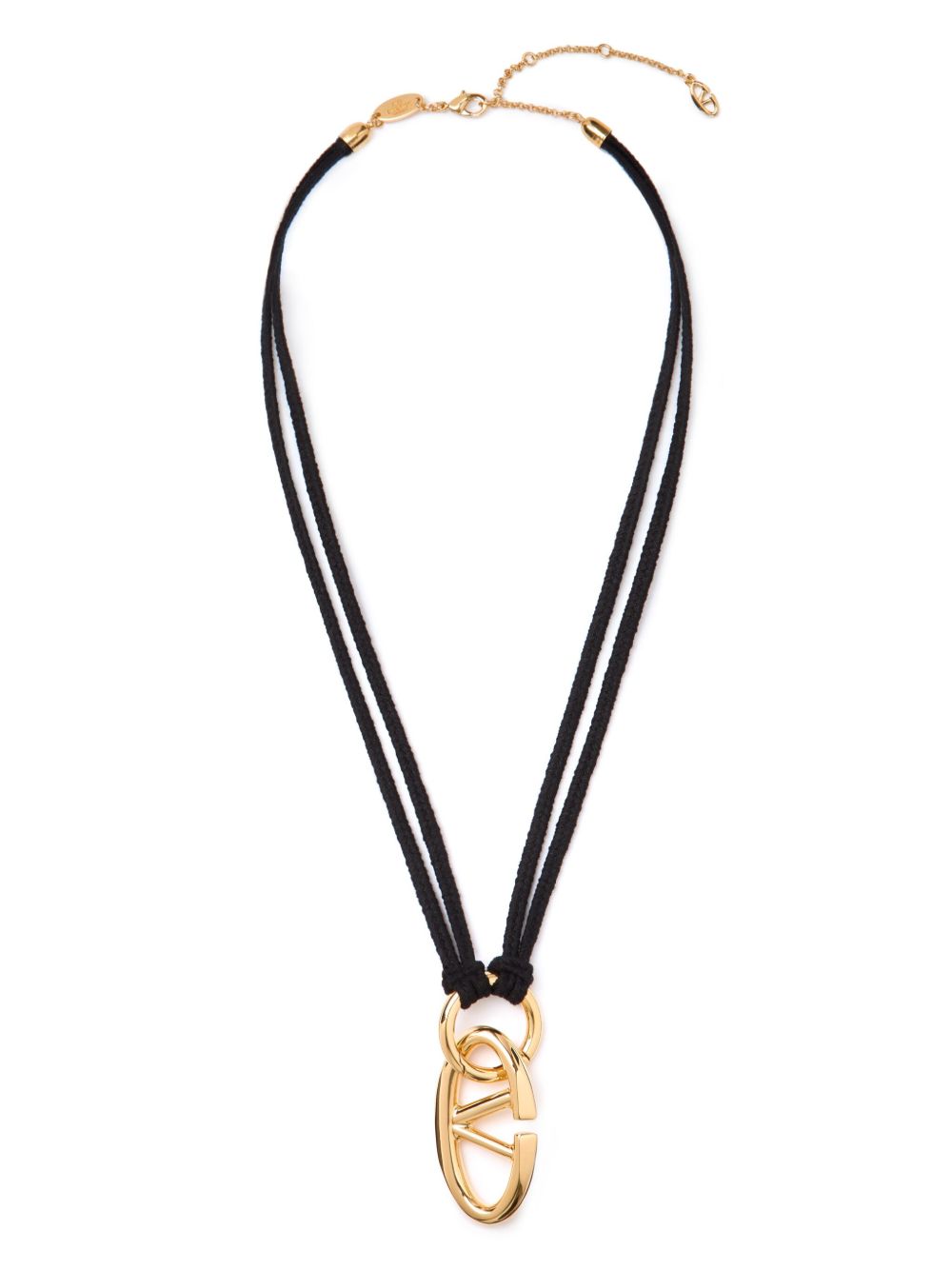 Valentino Garavani Bold Edition Vlogo 项链 - 黑色