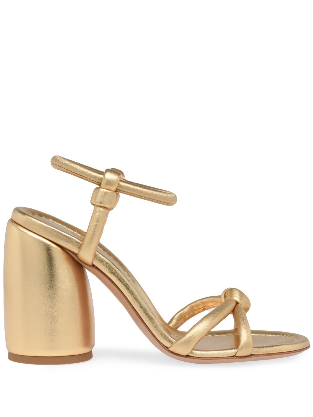 Gianvito Rossi Cassis 高跟凉鞋（9.5厘米） - 金色