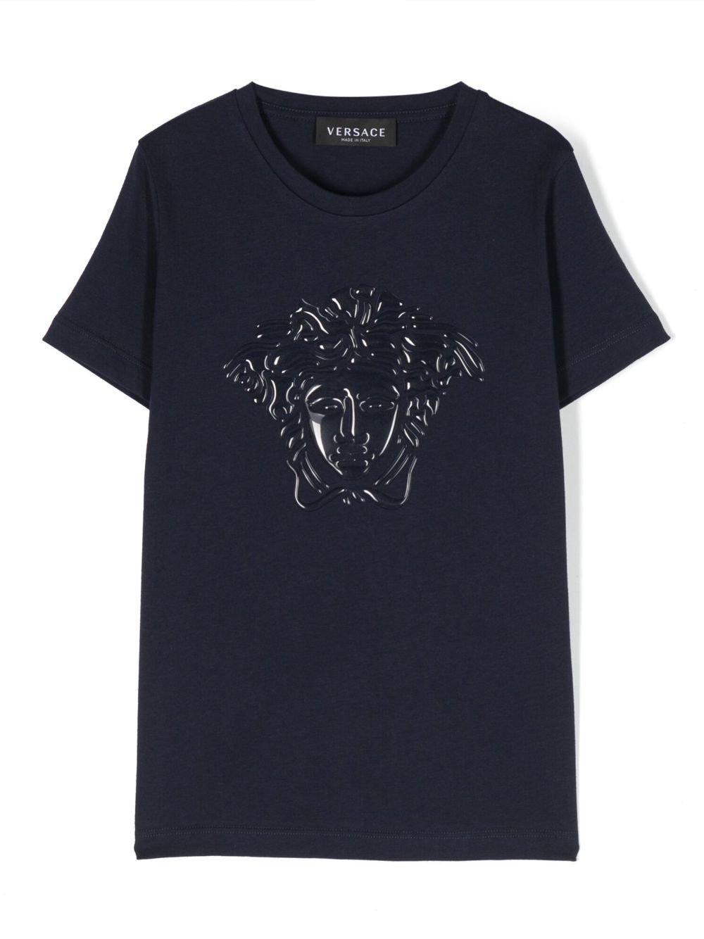 Versace Kids Medusa Head 棉T恤 - 蓝色