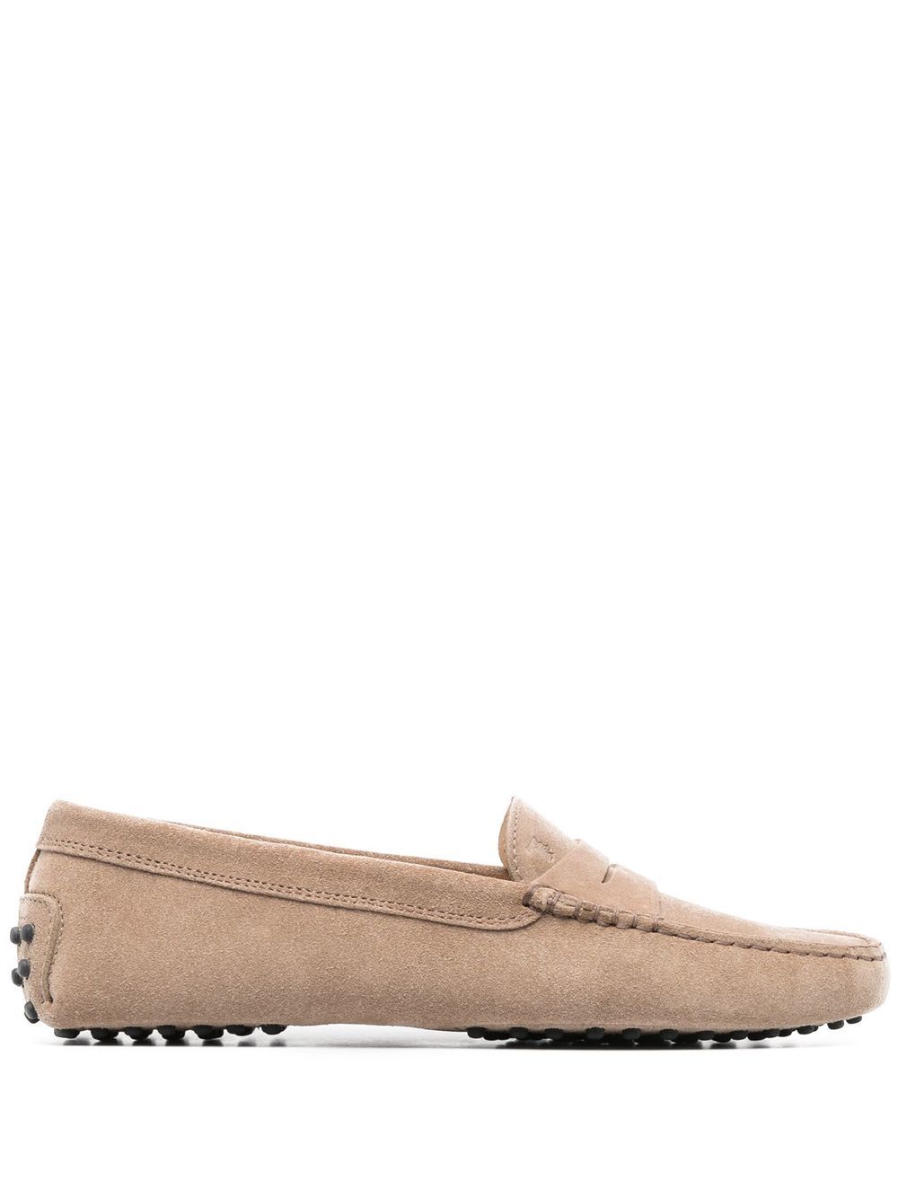 Tod's 套穿式绒面皮乐福鞋 - 中性色