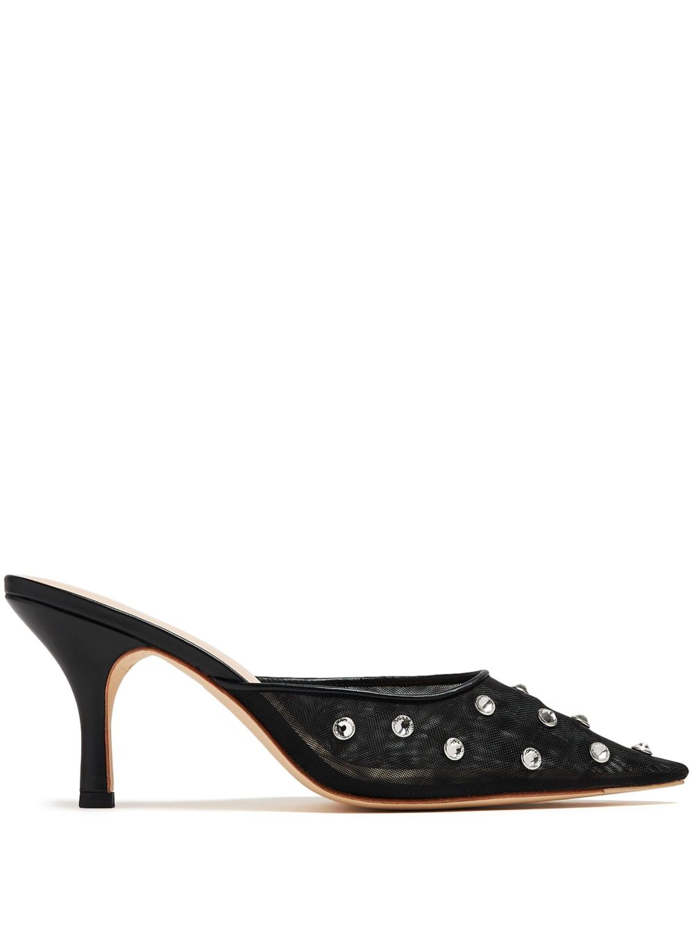 Loeffler Randall Paloma 水钻缀饰穆勒鞋 - 黑色