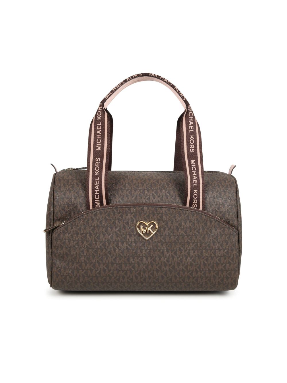 Michael Kors Kids 经典logo印花单肩包 - 褐色