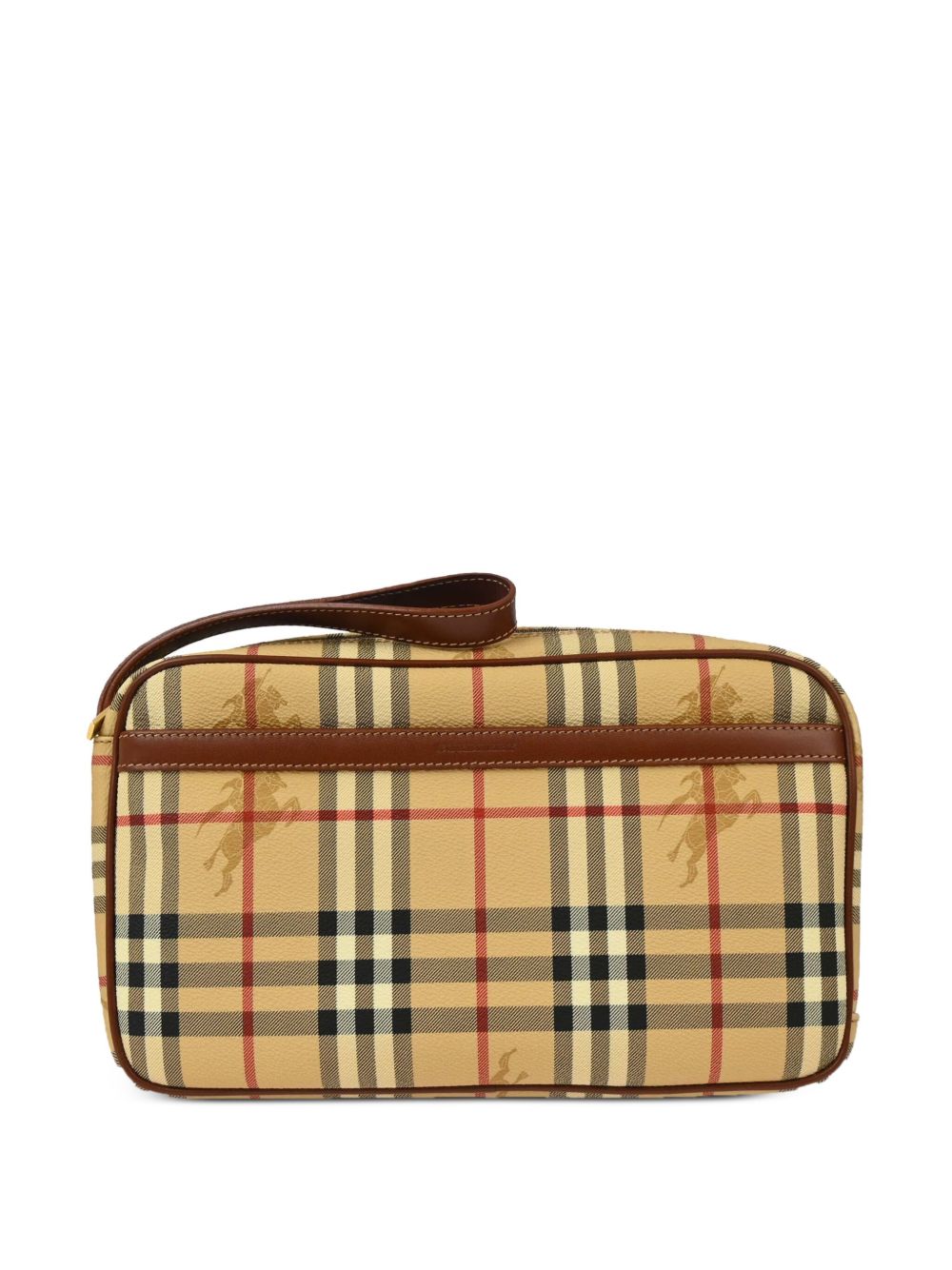 Burberry Pre-Owned 经典格纹手拿包（1990-2000年代典藏款） - 中性色