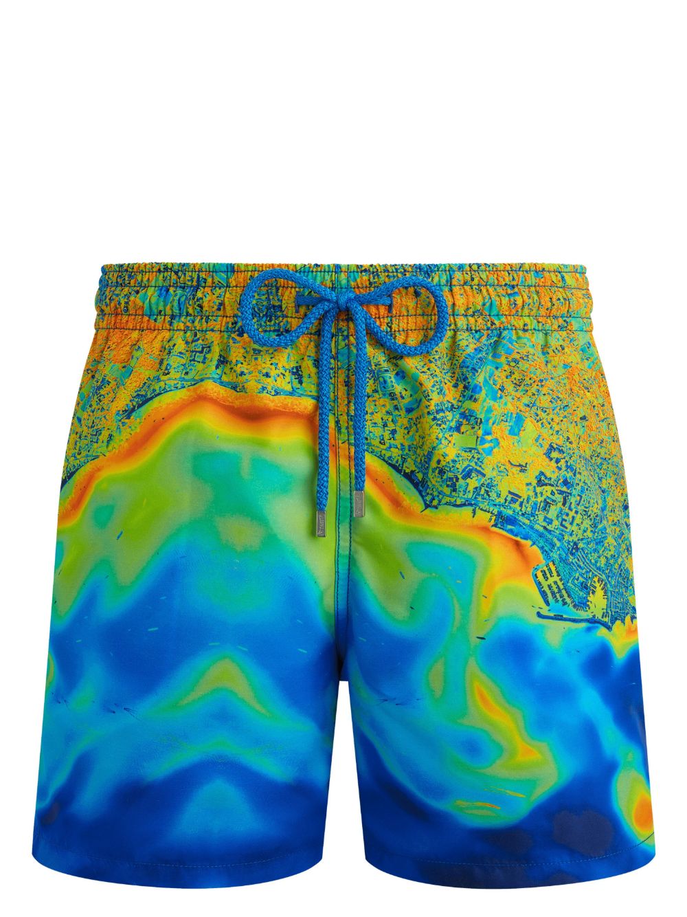 Vilebrequin Bathymetry Des Oceans 印花泳裤 - 蓝色