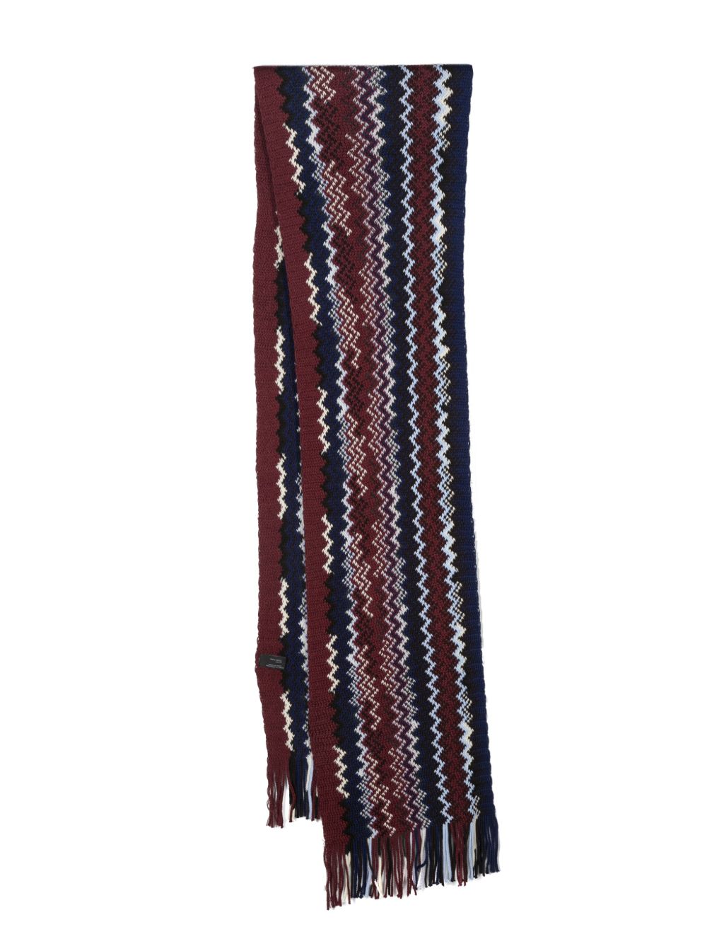 Missoni Z字形图案围巾 - 蓝色