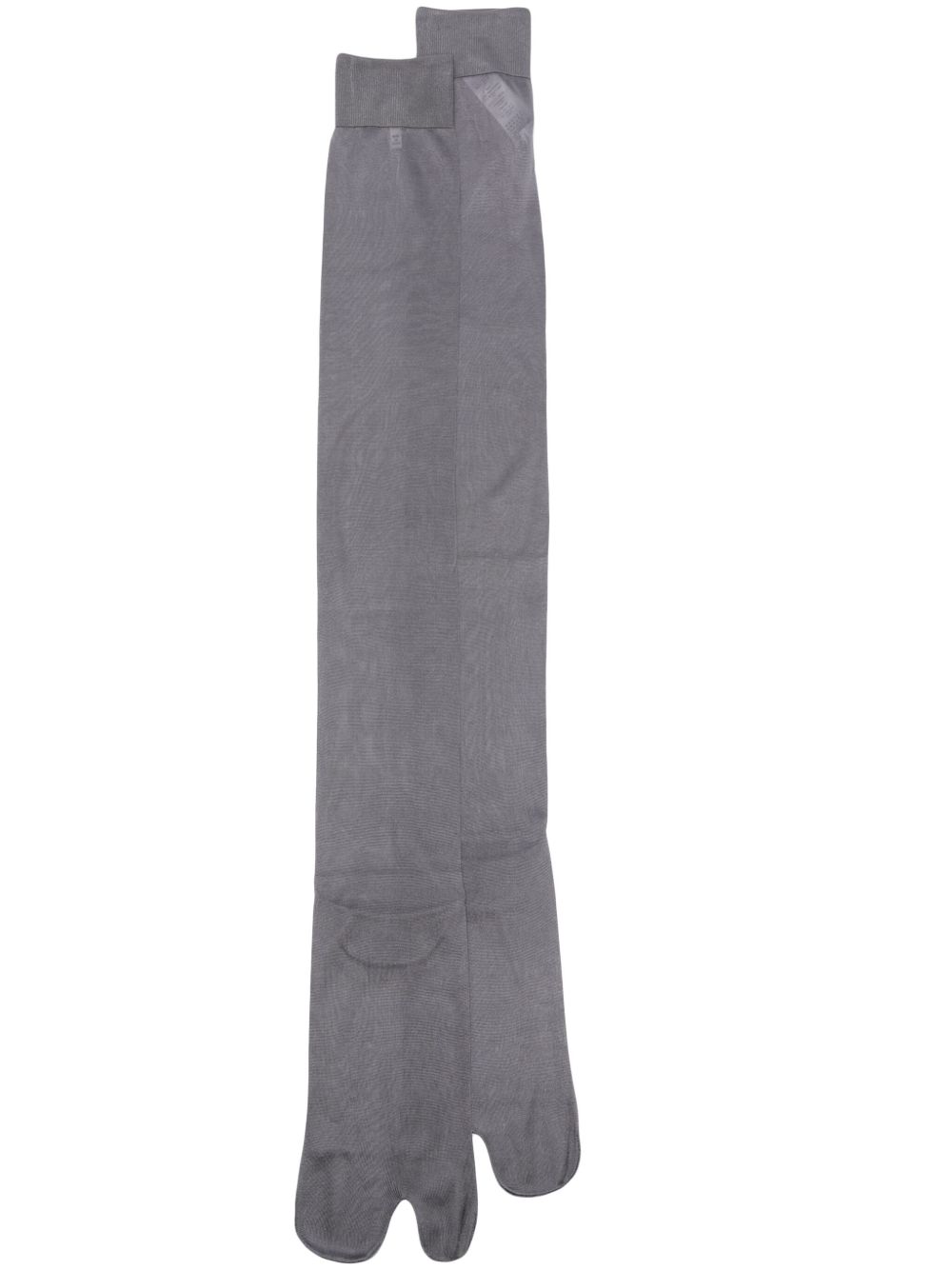 Maison Margiela Tabi 真丝及膝针织袜 - 灰色