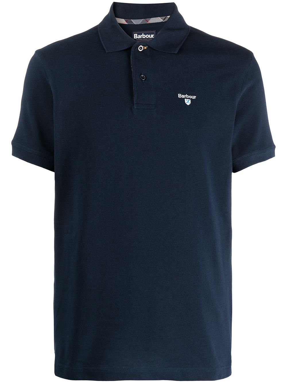 Barbour logo刺绣polo衫 - 蓝色