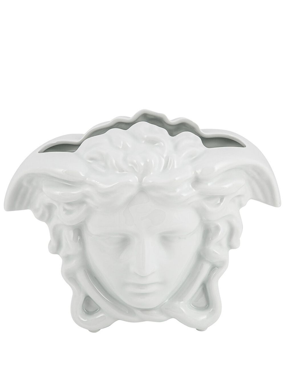 Versace Medusa Grande 陶瓷花瓶（15厘米） - 白色