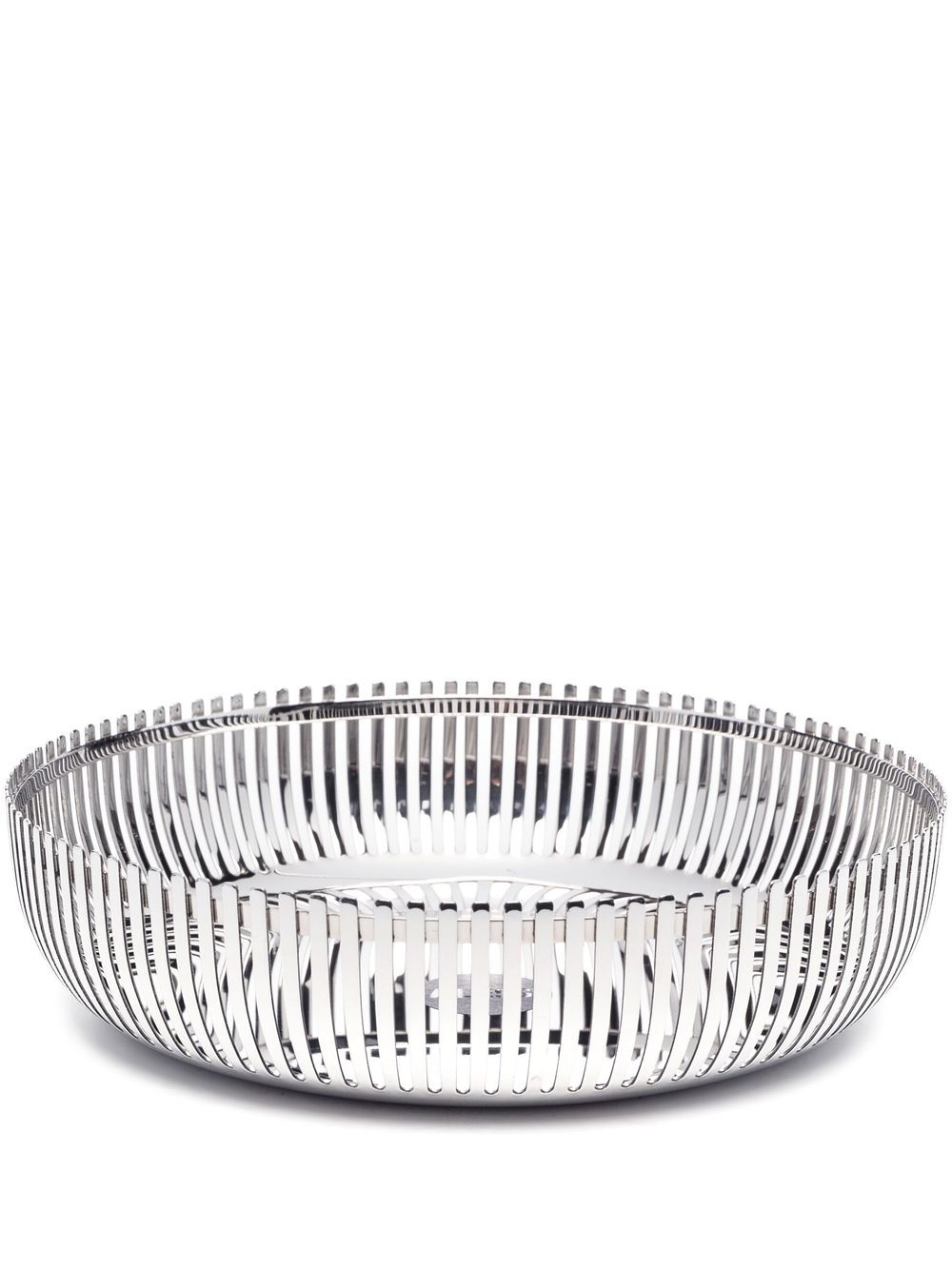 Alessi 不锈钢椭圆形水果篮 - 银色