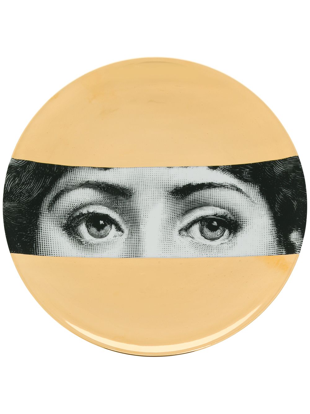 Fornasetti face print plate - 金属色