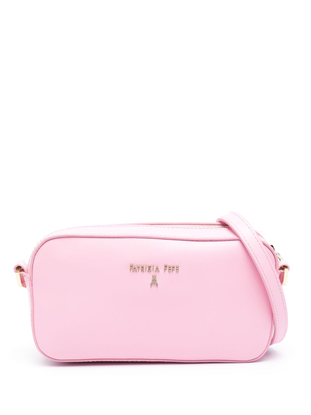 Patrizia Pepe Graphic Case 皮质小号斜挎包 - 粉色