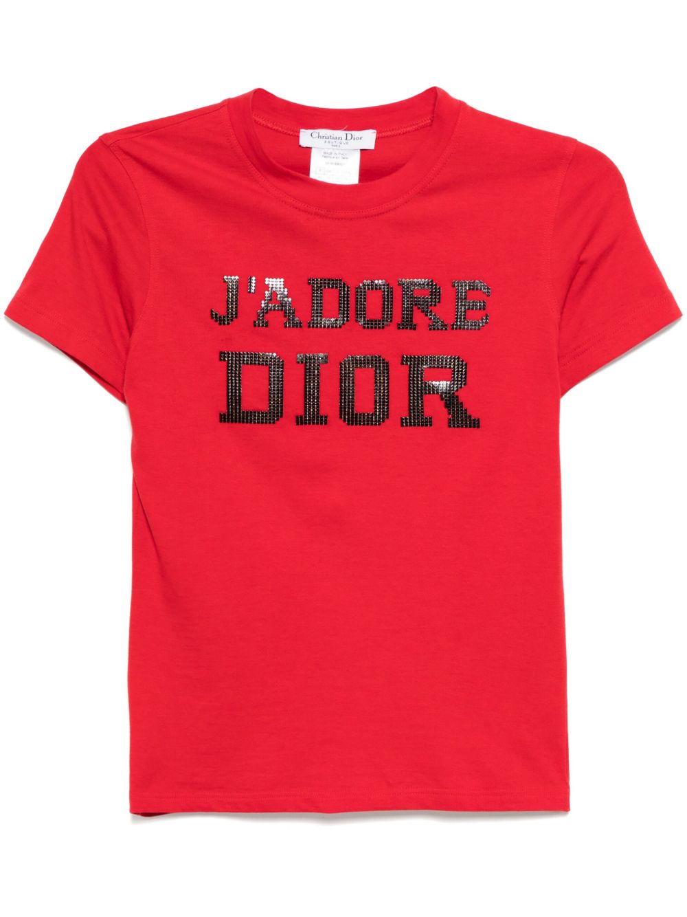 Christian Dior Pre-Owned logo贴花T恤（2003年典藏款） - 红色