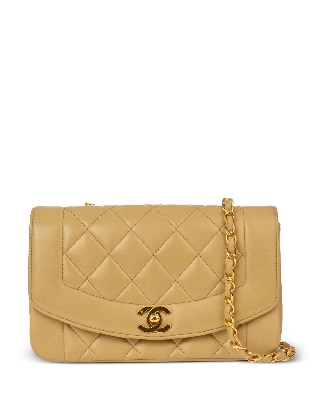 CHANEL Pre-Owned Diana 小号单肩包（1992年典藏款） - 中性色