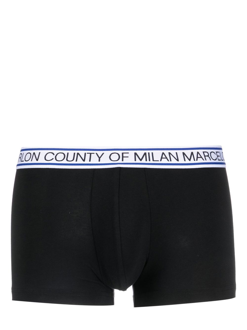 Marcelo Burlon County of Milan logo裤腰四角裤 - 黑色