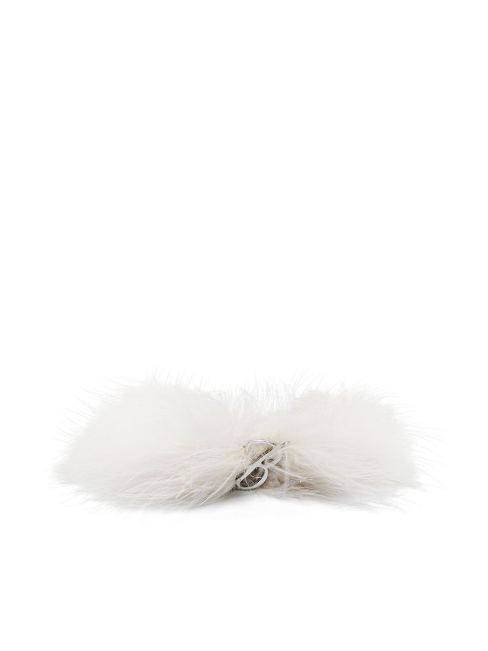 Blumarine 羽毛缀饰经典logo细节手链 - 银色