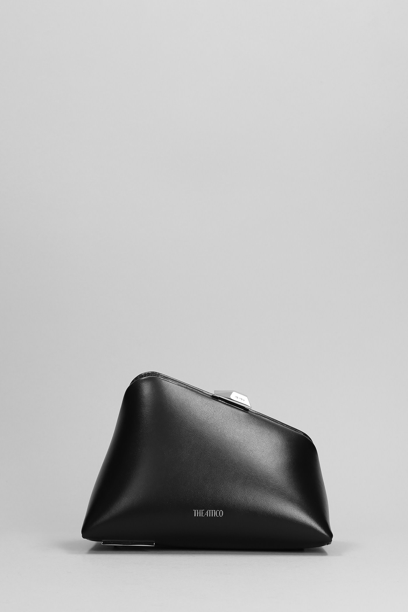 The Attico Midnight Logo Detailed Clutch Bag