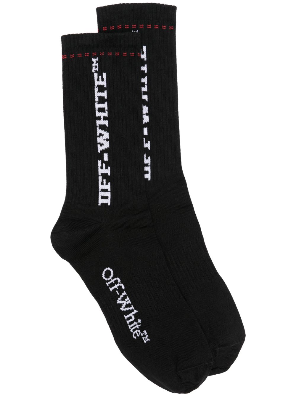 Off-White Industrial 中号针织袜 - 黑色