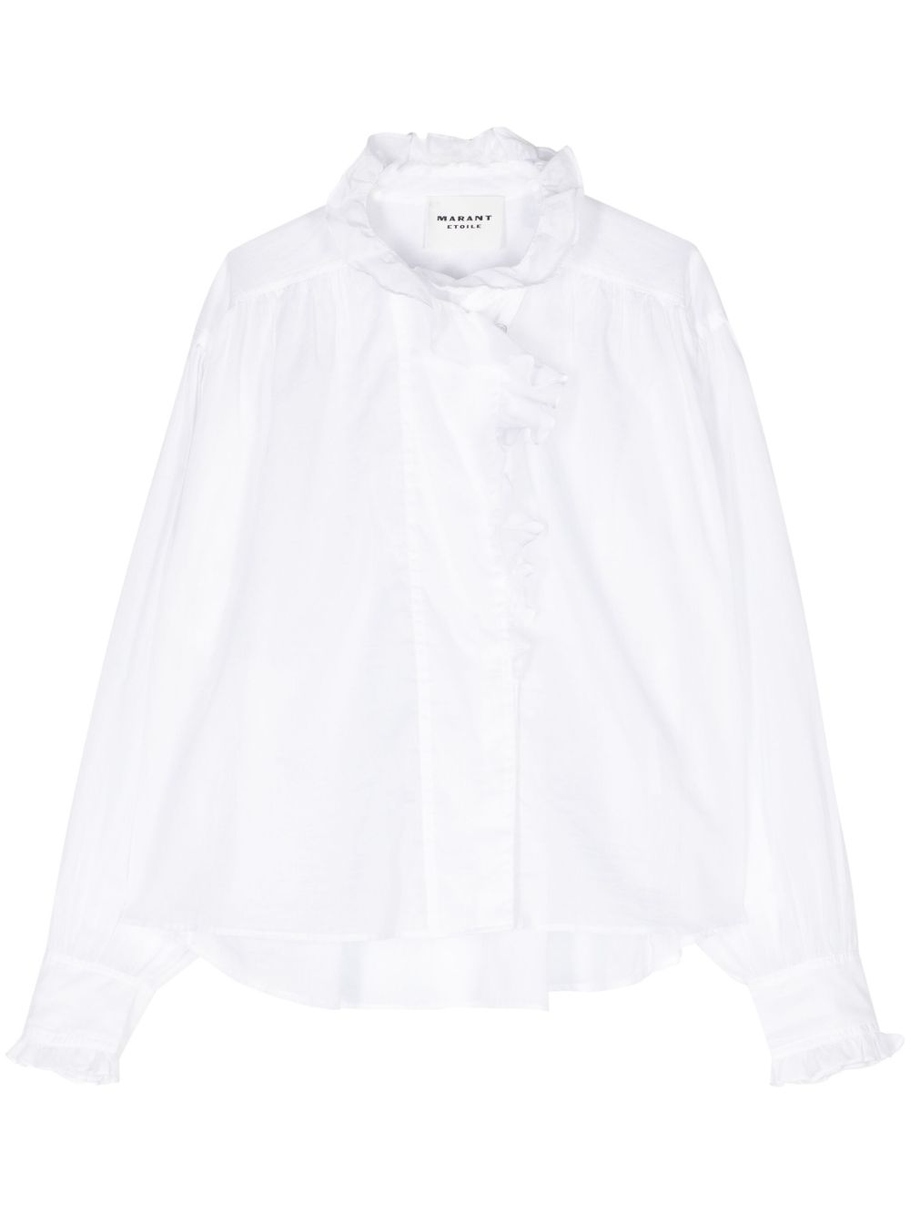 MARANT ÉTOILE Pamiala 荷叶边饰罩衫 - 白色