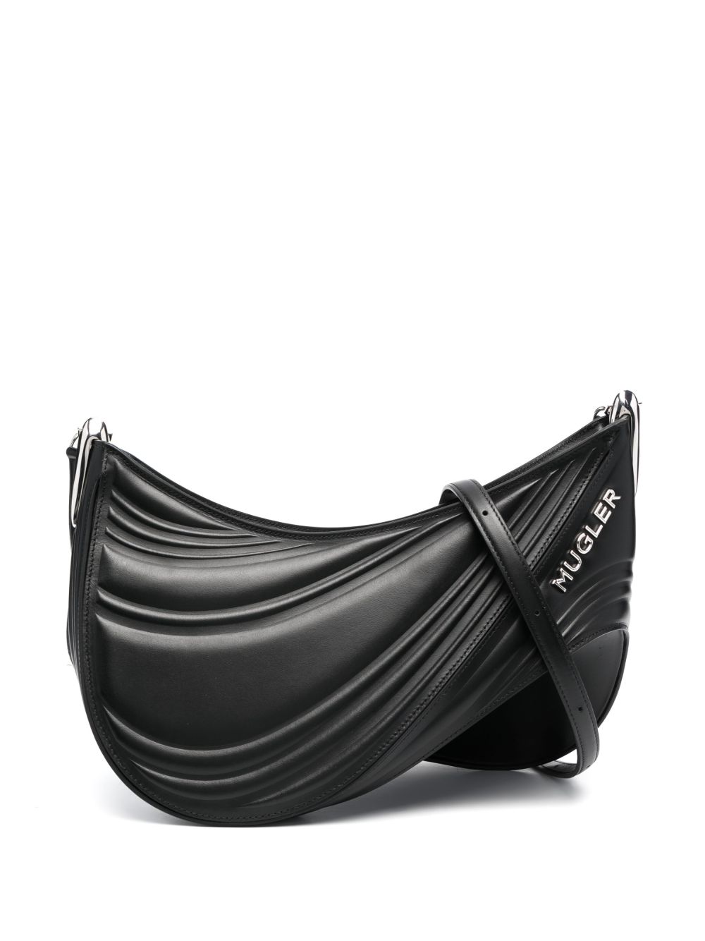 Mugler Spiral Curve 01 单肩包 - 黑色