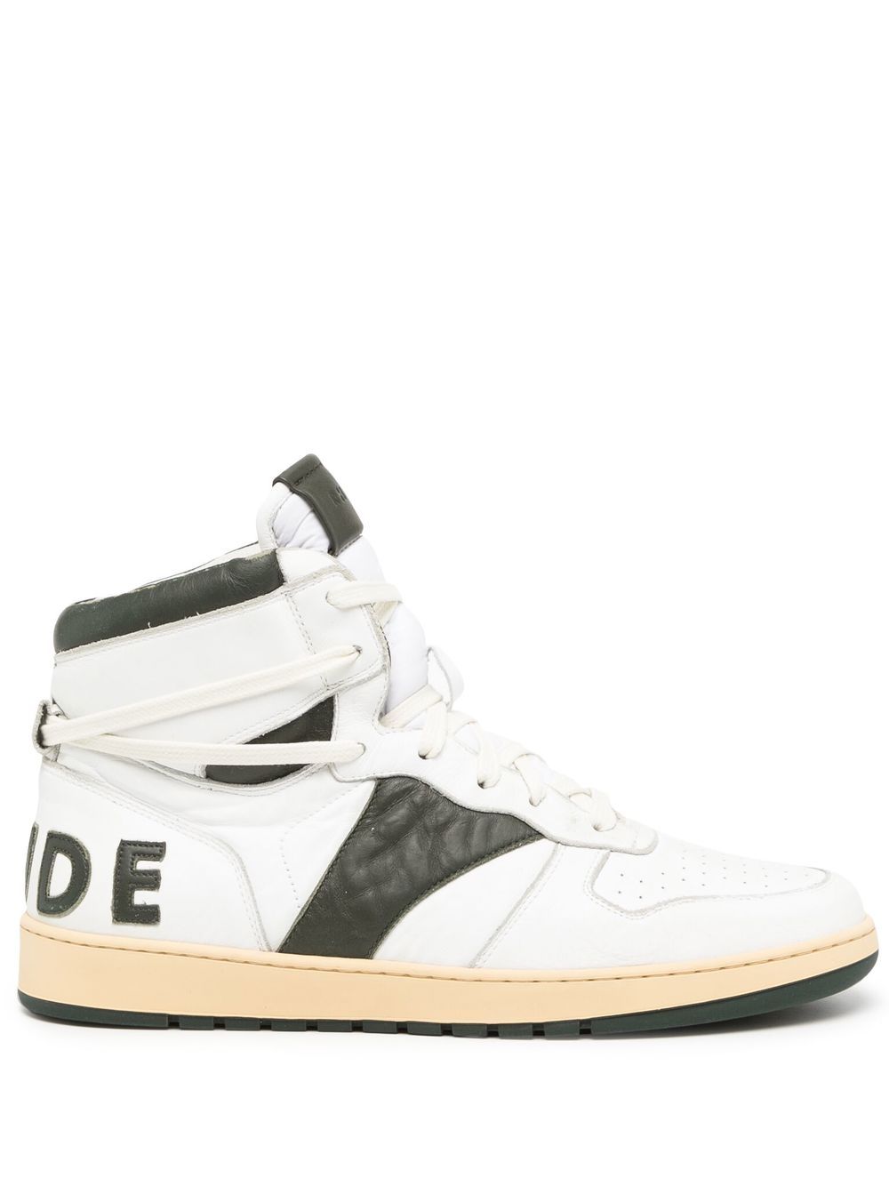 RHUDE logo高帮运动鞋 - 白色