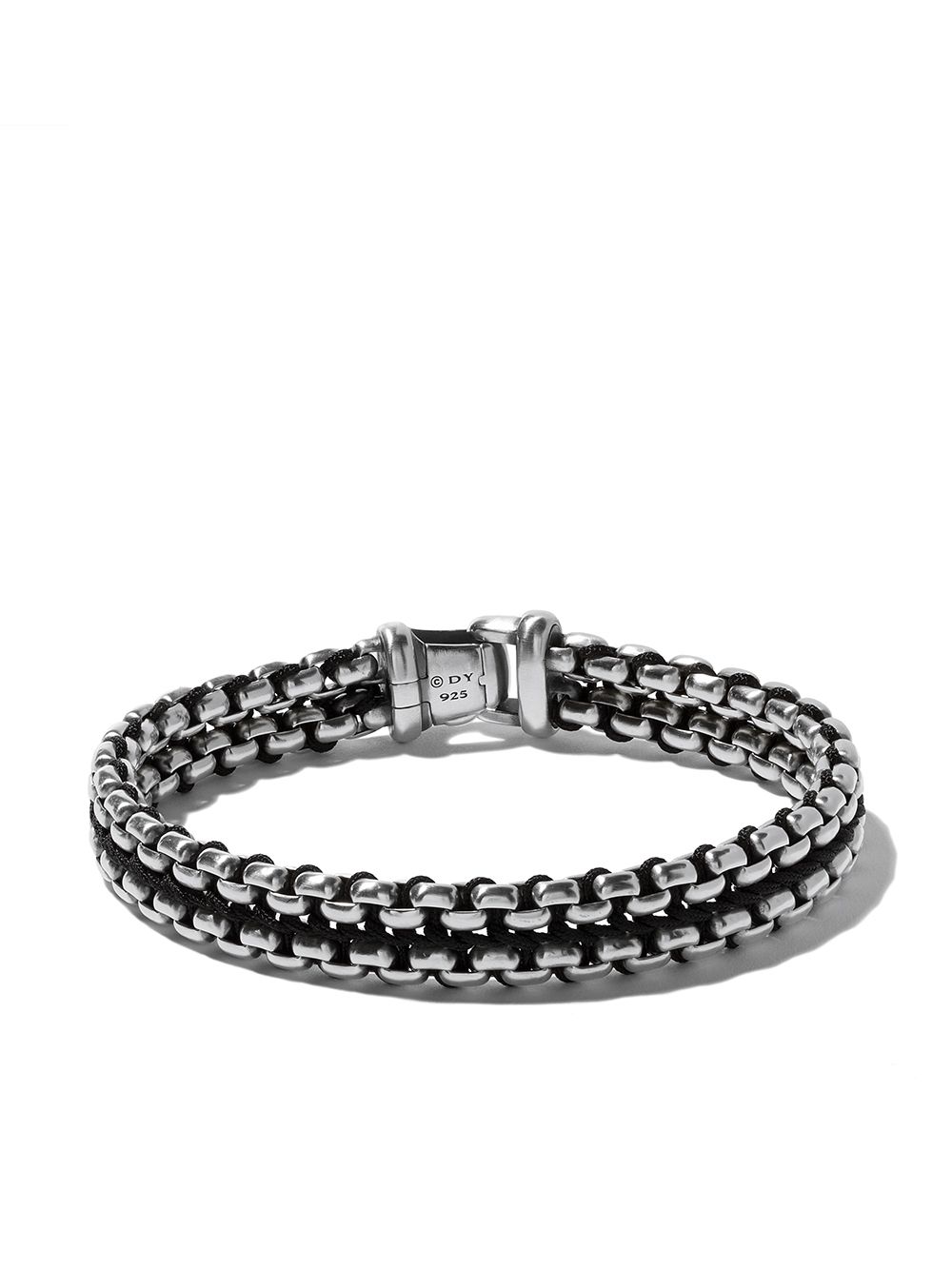 David Yurman 纯银 Woven Box Chain 手链 - 银色