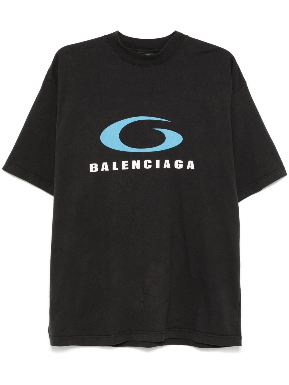 Balenciaga Logo Sports Icon T恤 - 黑色