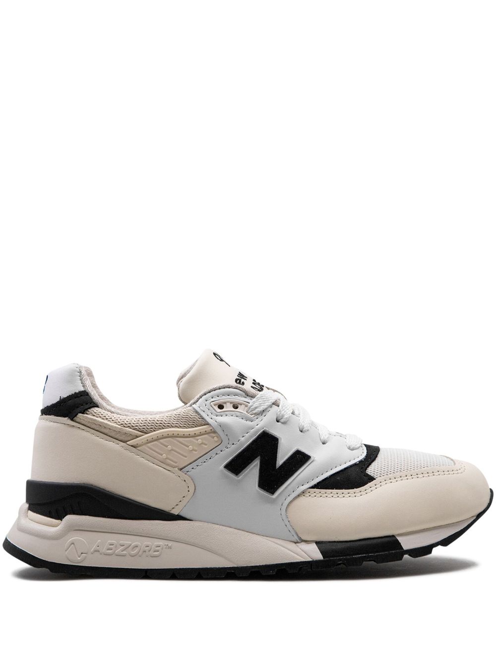 New Balance 998 Made in USA White/Black 运动鞋 - 白色