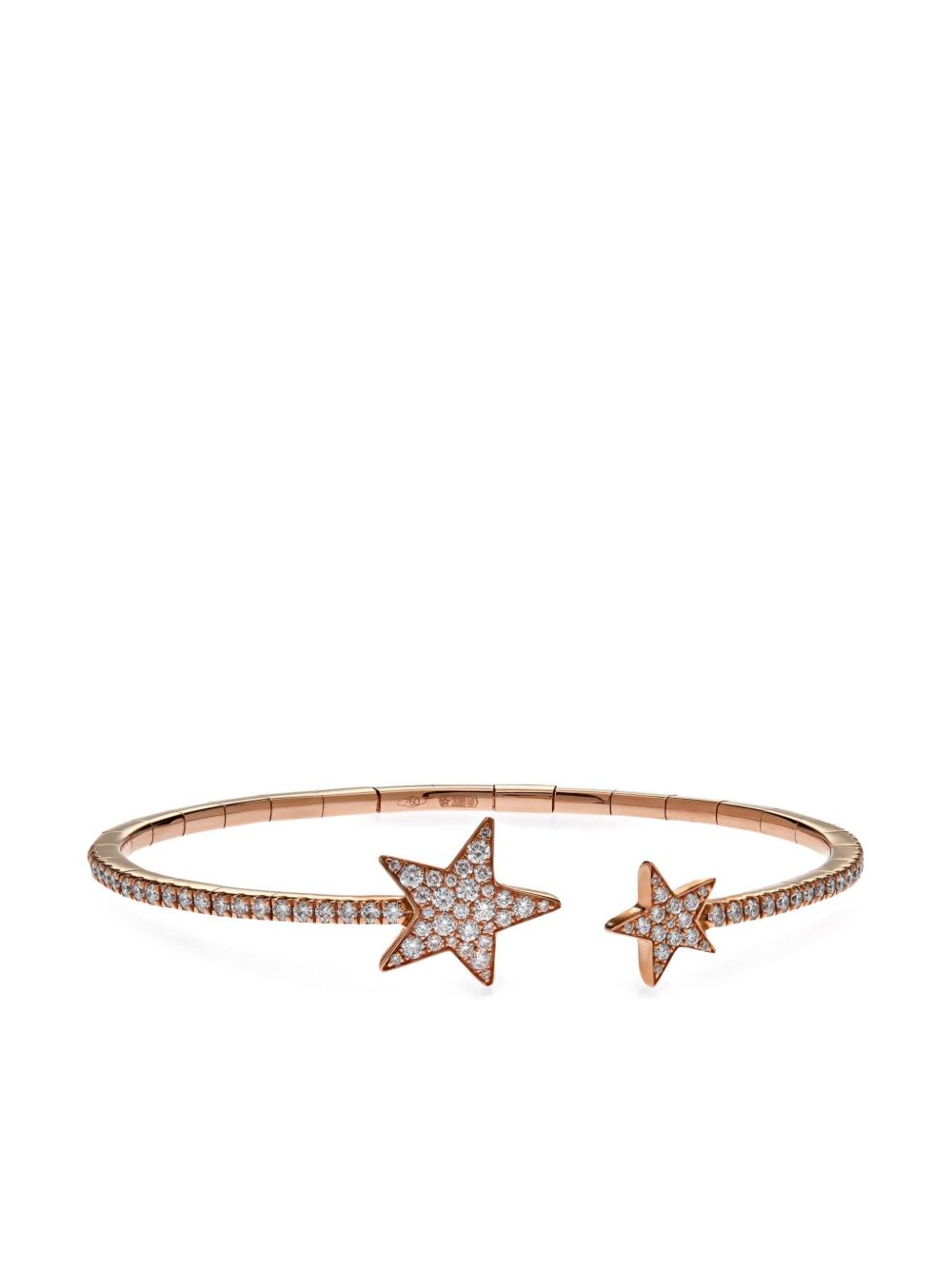 Jewels Aficionado 18K玫瑰金 Star 钻石手链 - 粉色