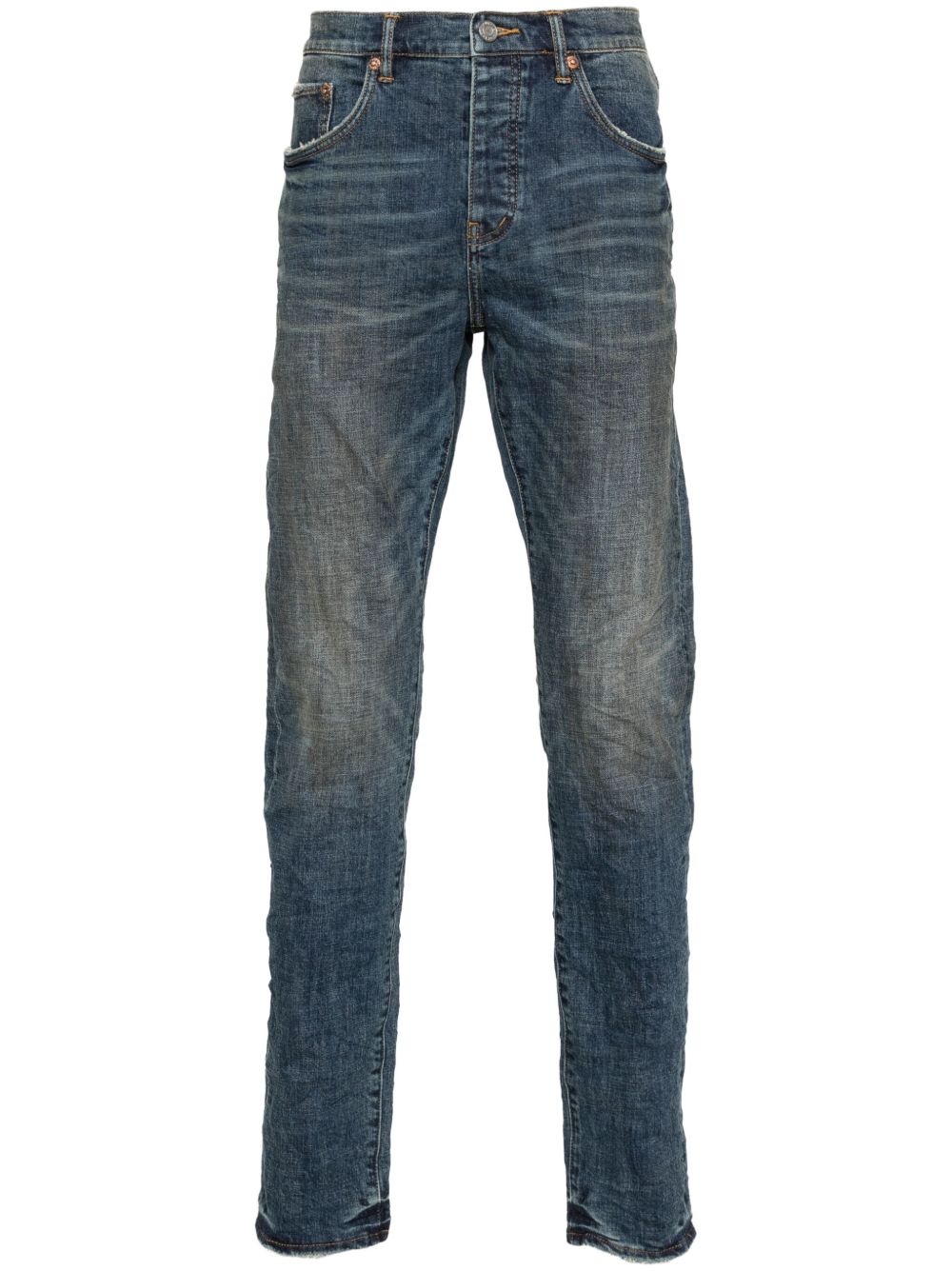 Purple Brand Mechanic Vintage 直筒牛仔裤 - 蓝色
