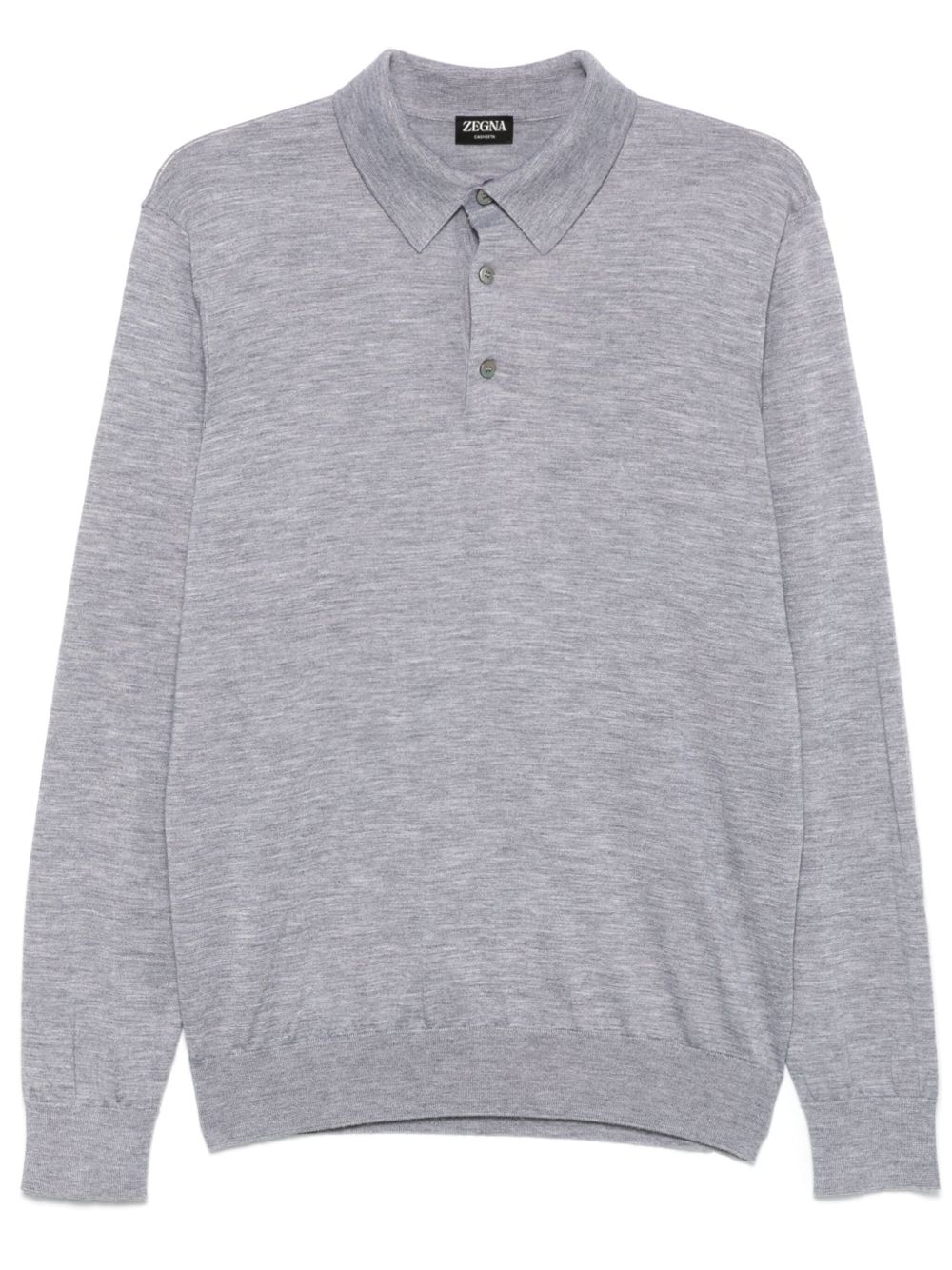 Zegna 混色polo衫 - 灰色