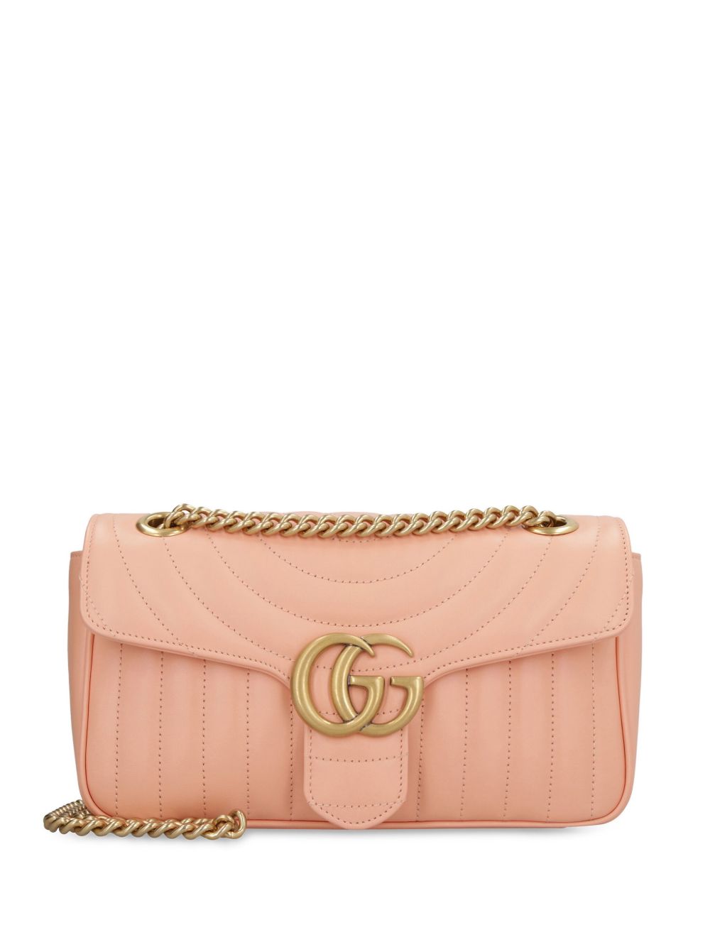 Gucci GG Marmont 小号单肩包 - 粉色