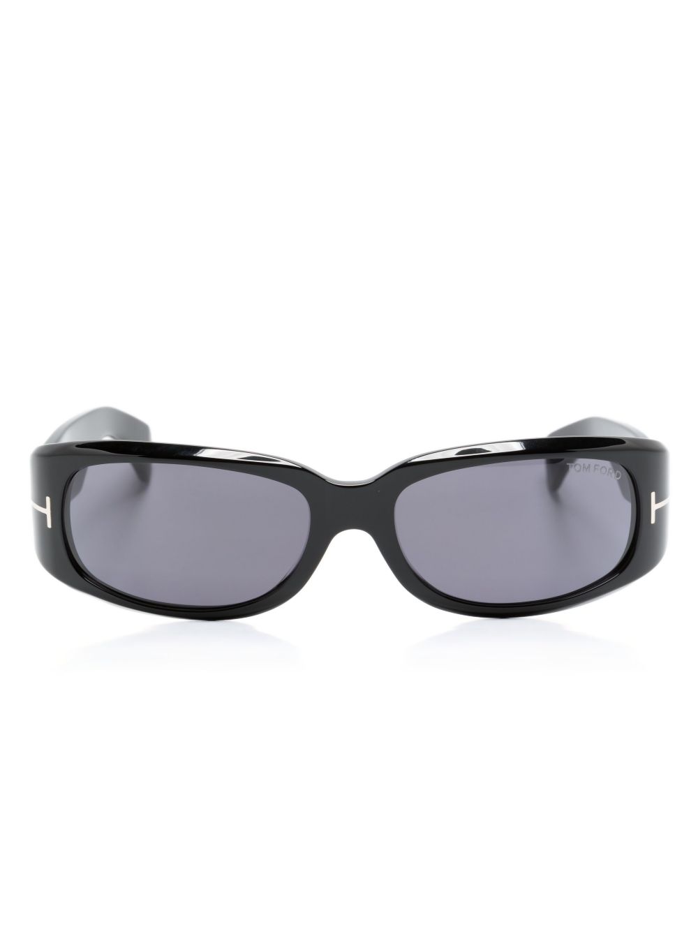 TOM FORD Eyewear T形长方形镜框太阳眼镜 - 黑色