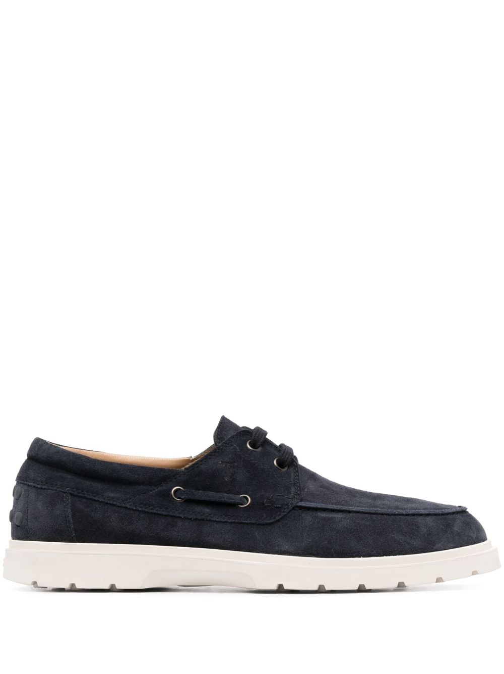 Tod's 绒面皮帆船鞋 - 蓝色