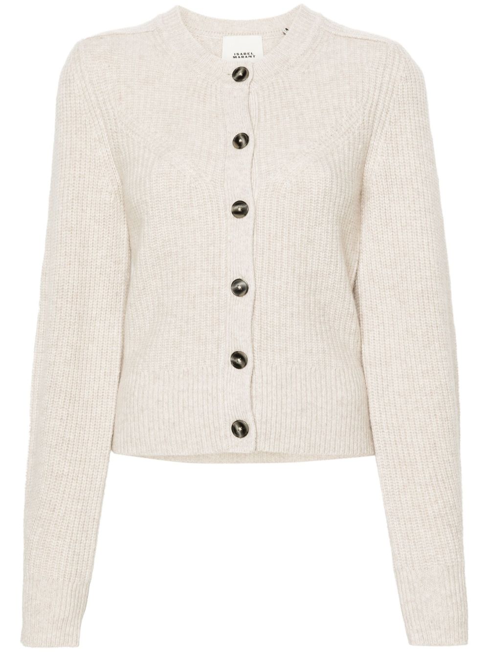 ISABEL MARANT Laurine 罗纹针织开衫 - 中性色