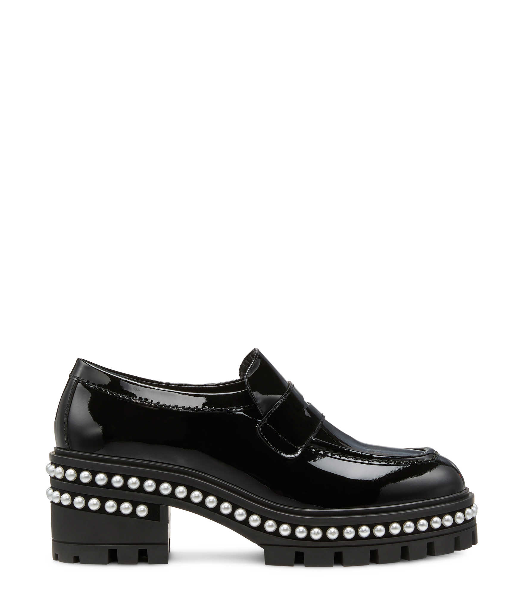 Stuart Weitzman Soho Pearl Loafer - Woman Flats And Loafers Black 37.5