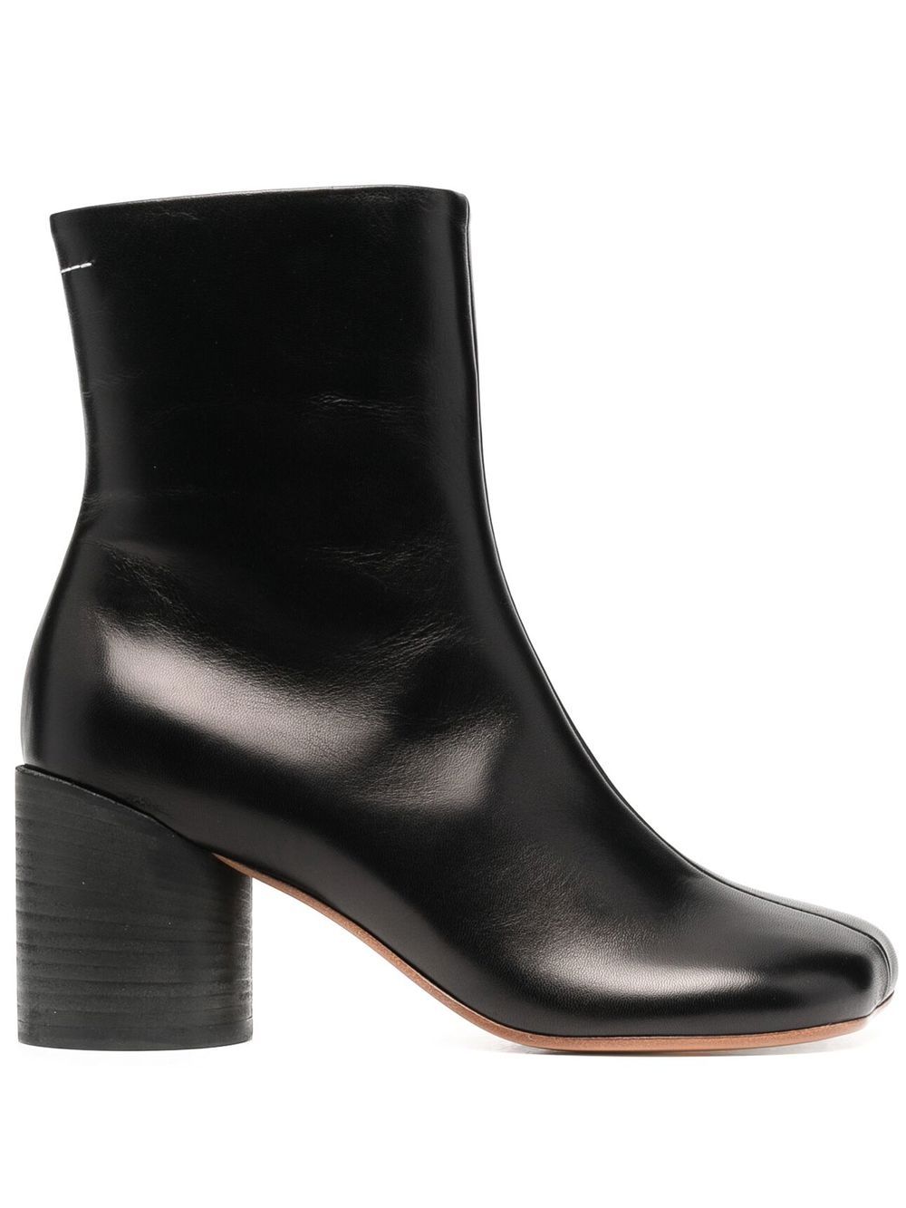 MM6 Maison Margiela Anatomic 中跟及踝靴 - 黑色