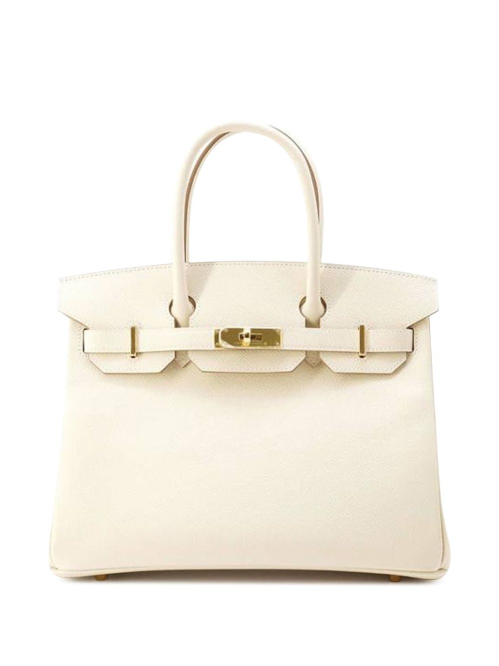 Hermès Pre-Owned Epsom Birkin Retourne 30 手提包（2024年典藏款） - 白色