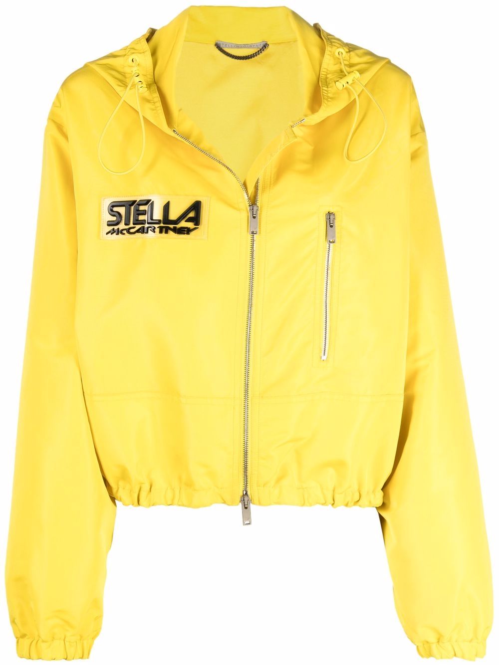 Stella McCartney 斯特拉·麦卡特尼 标贴连帽夹克 - 黄色
