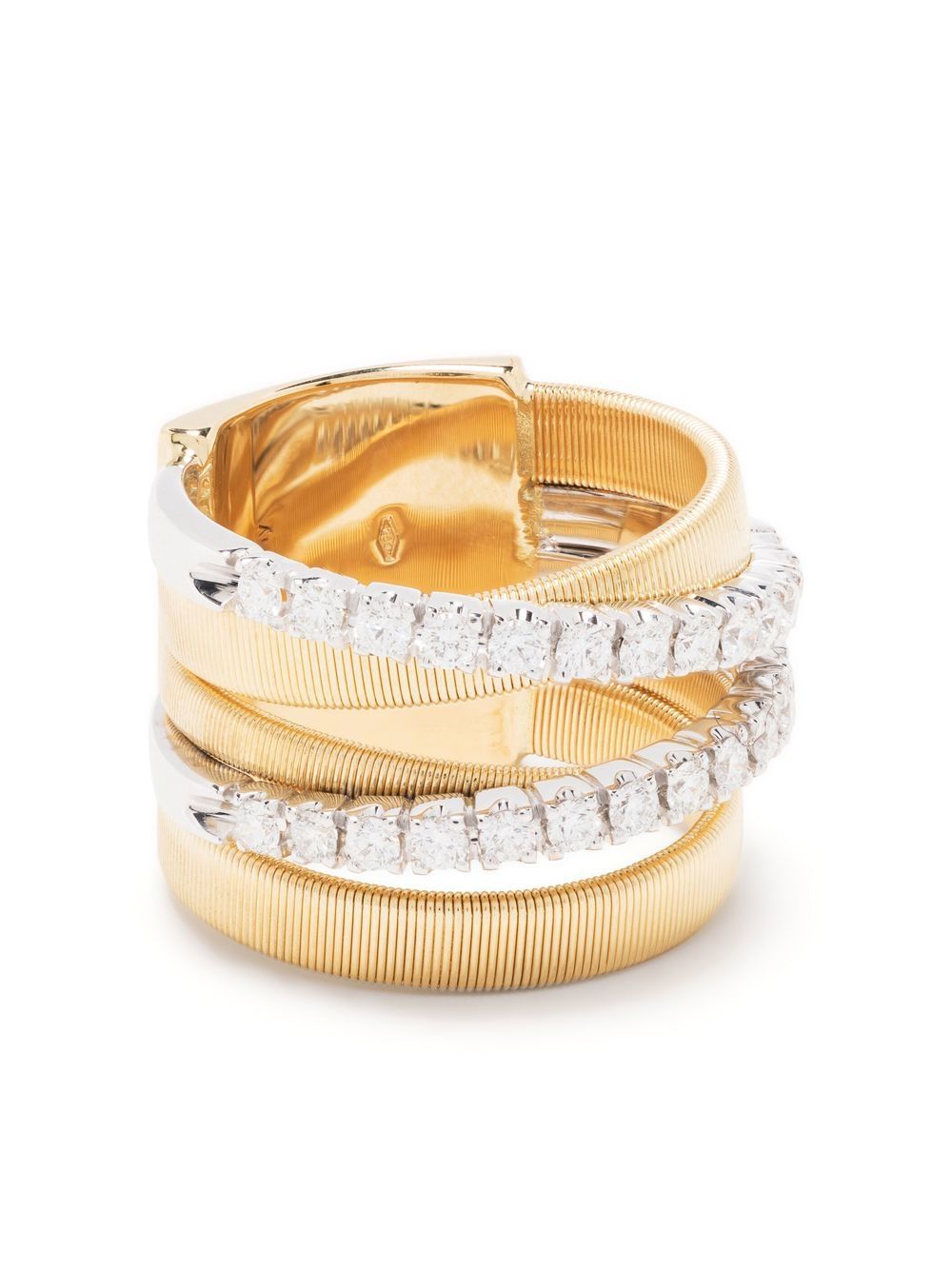 Marco Bicego 18K黄金钻石多指环戒指 - 金色