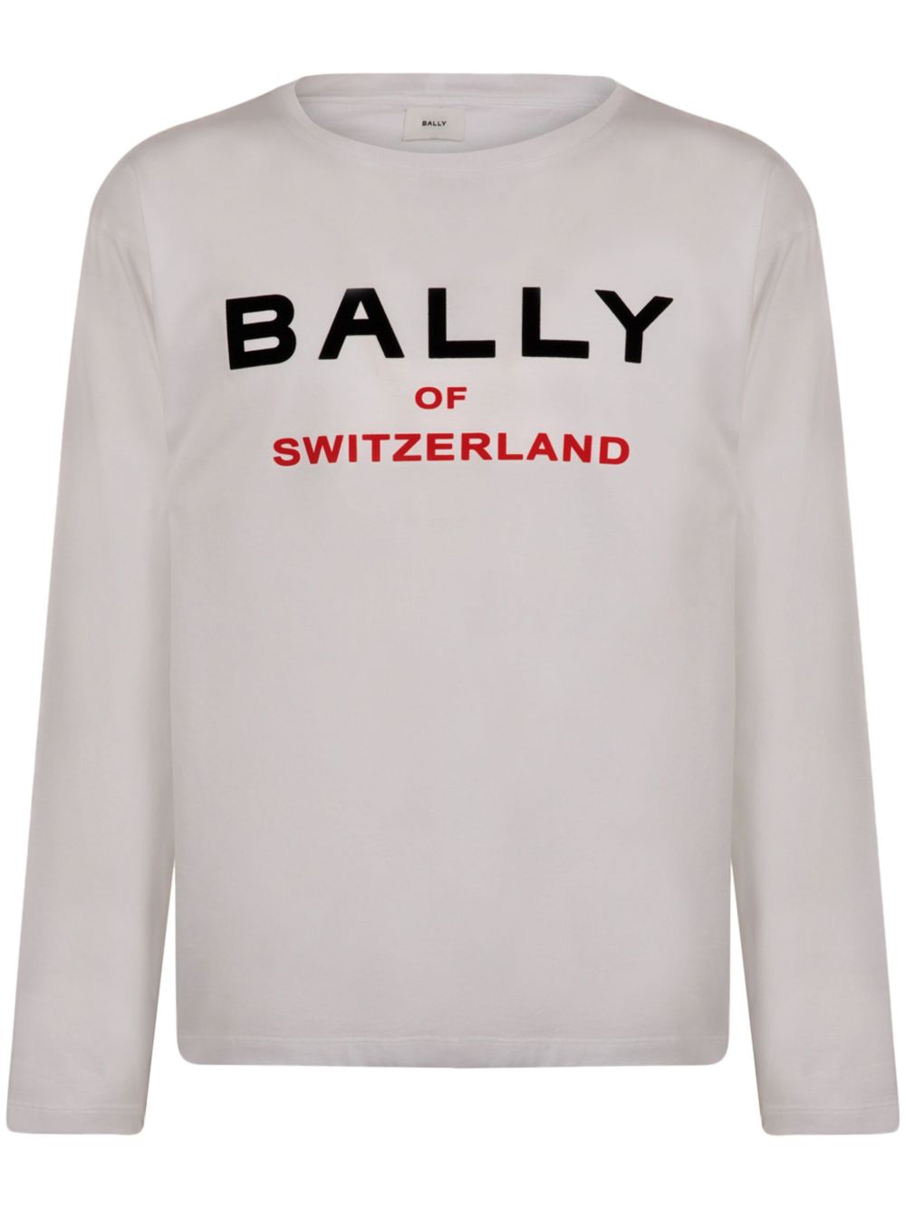 Bally logo印花棉T恤 - 白色