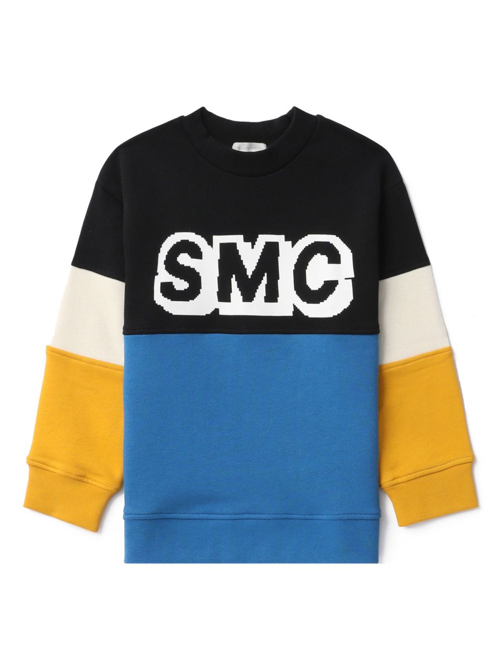 Stella McCartney Kids 拼色棉卫衣 - 蓝色